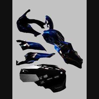 Lackierte Rennverkleidung Yamaha R6 2017 - 2026 - MXPCRV7024