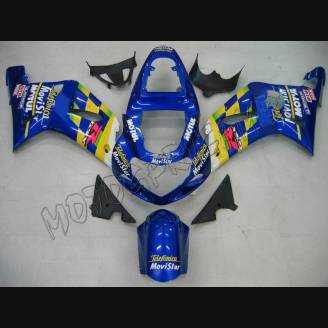 Carene stradali in abs verniciate compatibili con Suzuki Gsxr 1000 2001 - 2002 - MXPCAV1591