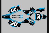 Sticker set compatible with per KAWASAKI KX 125/250 2003 - 2008  - MXPKAD13654
