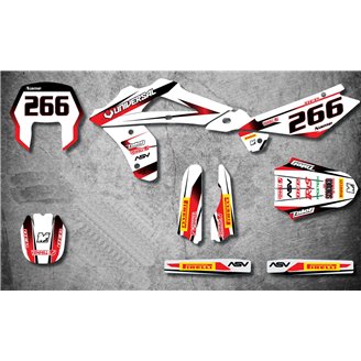 Kit de pegatinas compatible con per HUSQVARNA WR 250 300 2008 - 2013  - MXPKAD14887