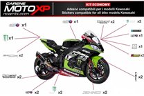 Kit adesivi compatibile con Kawasaki Zx6R 2003 - 2004 - MXPKAD5347