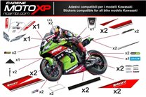 Kit adesivi compatibile con Kawasaki Zx6R 2003 - 2004 - MXPKAD4503