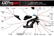 Aufkleber Satz kompatibel mit Kawasaki Zx10R 2008 - 2010 - MXPKAD9886