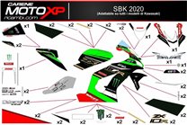 Aufkleber Satz kompatibel mit Kawasaki Zx10R 2008 - 2010 - MXPKAD9885
