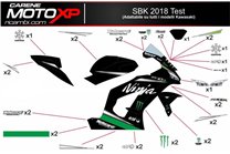 Aufkleber Satz kompatibel mit Kawasaki Zx10R 2008 - 2010 - MXPKAD9882