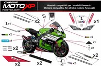 Aufkleber Satz kompatibel mit Kawasaki Zx10R 2008 - 2010 - MXPKAD9875