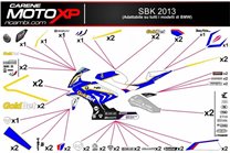 Kit adesivi compatibile con Bmw S 1000RR 2009 - 2014  - MXPKAD7999