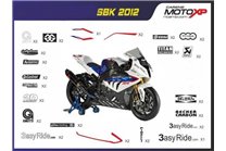 Kit adesivi compatibile con Bmw S 1000RR 2009 - 2014  - MXPKAD7996