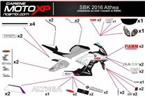 Kit adesivi compatibile con Bmw S 1000RR 2009 - 2014  - MXPKAD7994