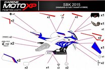 Kit adesivi compatibile con Bmw S 1000RR 2009 - 2014  - MXPKAD7993