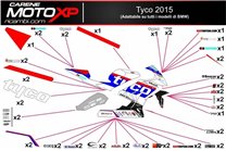 Kit adesivi compatibile con Bmw S 1000RR 2009 - 2014  - MXPKAD7990