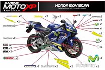 Kit Autocollants compatible avec Honda Cbr 1000 RR 2012 - 2016 - MXPKAD9400