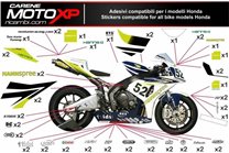 Kit adesivi compatibile con Honda Cbr 600 F 2012 - 2017 - MXPKAD8820