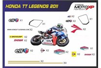 Kit adesivi compatibile con Honda Cbr 600 F 2012 - 2017 - MXPKAD8814