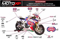 Kit adesivi compatibile con Honda Cbr 600 F 2001 - 2006 - MXPKAD8761