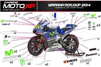 Kit adesivi compatibile con Yamaha R1 2020 - 2022 - MXPKAD16109