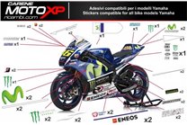 Kit adesivi compatibile con Yamaha R6 2017 - 2022 - MXPKAD11418