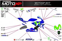 Kit adesivi compatibile con Yamaha R6 2017 - 2022 - MXPKAD11863