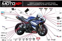 Kit adesivi compatibile con Yamaha R3 2015 - 2018 - MXPKAD2118