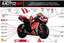 Kit adesivi compatibile con Yamaha R3 2015 - 2018 - MXPKAD2528