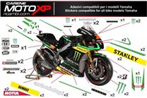 Kit adesivi compatibile con Yamaha R3 2015 - 2018 - MXPKAD2989