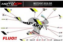 Kit adesivi compatibile con Suzuki Gsxr 1000 2017 - 2022 - MXPKAD13188