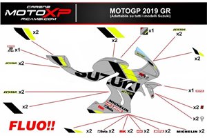 Kit adesivi compatibile con Suzuki Gsxr 1000 2017 - 2022 - MXPKAD13188