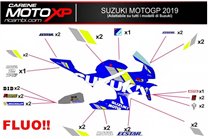 Kit adesivi compatibile con Suzuki Gsxr 1000 2017 - 2022 - MXPKAD12096
