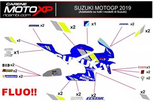 Sticker set compatible with Suzuki Gsxr 1000 2017 - 2022 -MXPKAD12096