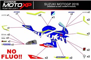 Kit adesivi compatibile con Suzuki Gsxr 1000 2017 - 2022 - MXPKAD10486