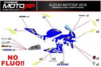 Kit adesivi compatibile con Suzuki Gsxr 1000 2017 - 2022 - MXPKAD10495