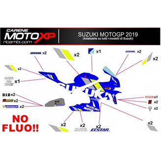Sticker set compatible with Suzuki Gsxr 1000 2017 - 2022 - MXPKAD10496