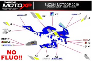 Kit adesivi compatibile con Suzuki Gsxr 1000 2017 - 2022 - MXPKAD10496
