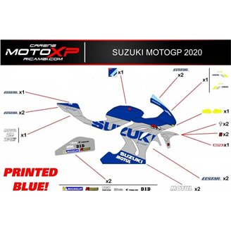 Kit adesivi compatibile con Suzuki Gsxr 1000 2017 - 2022 - MXPKAD12022