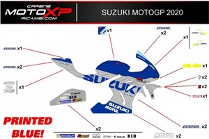 Kit de pegatinas compatible con Suzuki Gsxr 1000 2017 - 2022 - MXPKAD12022