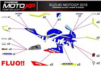 Kit adesivi compatibile con Suzuki Gsxr 600/750 2011 - 2019 - MXPKAD10226