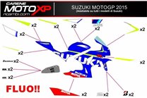 Kit adesivi compatibile con Suzuki Gsxr 600/750 2011 - 2019 - MXPKAD10215