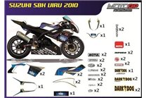 Kit adesivi compatibile con Suzuki Gsxr 600/750 2011 - 2019 - MXPKAD10210