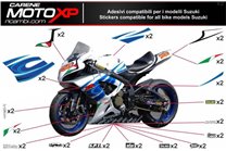 Kit adesivi compatibile con Suzuki Gsxr 600/750 2011 - 2019 - MXPKAD10214