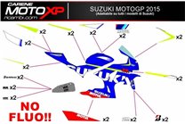 Kit adesivi compatibile con Suzuki Gsxr 600/750 2011 - 2019 - MXPKAD10233