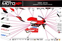 Kit adesivi compatibile con Ducati Panigale V4 V4S 2022 - 2023 - MXPKAD16377