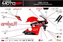 Kit adesivi compatibile con Ducati Panigale V4 V4S V4R 2019 - 2022 - MXPKAD12506