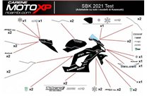 Kit adesivi compatibile con Kawasaki Ninja ZX4-RR 2024 - 2025 - MXPKAD18333