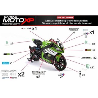 Kit adesivi compatibile con Kawasaki Ninja ZX4-RR 2024 - 2025 - MXPKAD18327