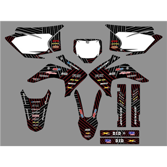 Aufkleber Satz kompatibel mit per HONDA CRF 230 2015 - 2020  - MXPKAD18445