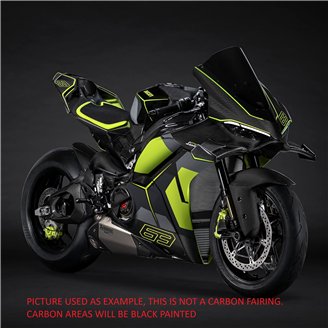 Lackierte Straße Verkleidung auf ABS mit Ducati Panigale V4 V4S 2025  - MXPCAV18559