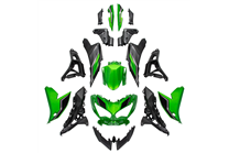 Carene stradali in abs verniciate compatibili con Kawasaki KLE650 Versys 2022-2025 - MXPCAV7485