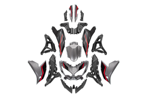 Carene stradali in abs verniciate compatibili con Kawasaki KLE650 Versys 2022-2025 - MXPCAV18336