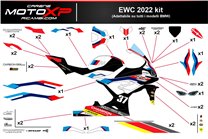 Aufkleber Satz kompatibel mit Bmw S 1000RR 2023 - 2024 - MXPKAD17016