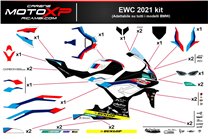 Sticker set compatible with Bmw S 1000RR 2023 - 2024 - MXPKAD17016